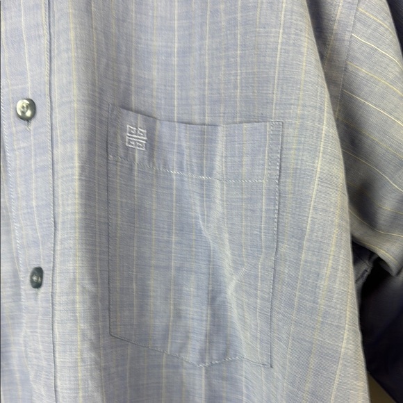 Givenchy Men's Blue Dress Shirt Classic Button-Down Size US Neck 17 - Picture 2 of 8